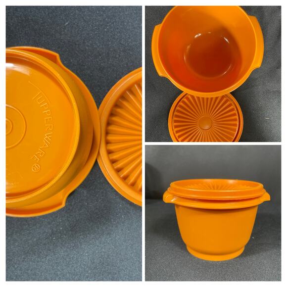 Vintage 70's Tupperware Bundle, Plates, Containers, Pitcher, Bowl - Picture 4 of 7